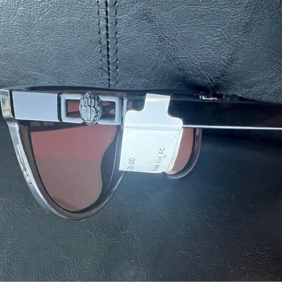 Kurt Geiger London Regent 99mm Oversize Shield Sunglasses Color: Black/ Rainbow main image 8